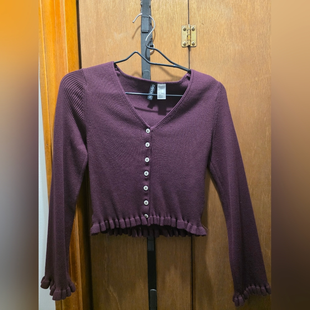 H&M Peplum Knit Cardigan